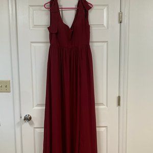 REVELRY BOWIE Bridesmaid's Dress - Marsala Color - Wine Color Bridesmaid's